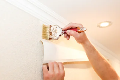 Pose de papier peint au Lonzac — revêtements muraux et toiles de verre